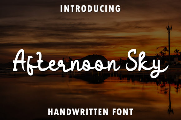 Afternoon Sky: A Handwritten Font for Marketers