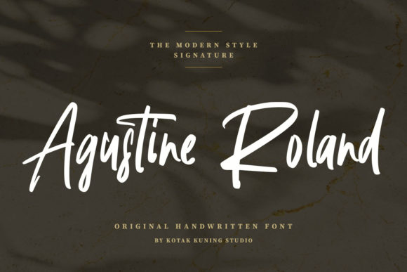 Agustine Roland: A Handwritten Font for Authentic Branding