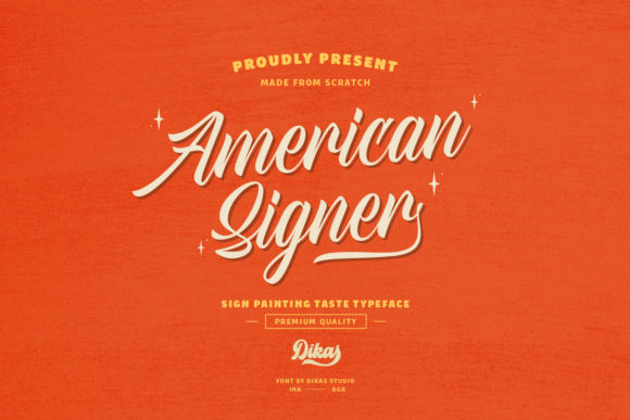 American Signer: A Modern Handwritten Font for Crafters and Makers