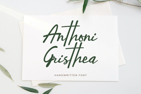 Anthoni Gristhea: Elevating Brand Identity with a Luxurious Script Font