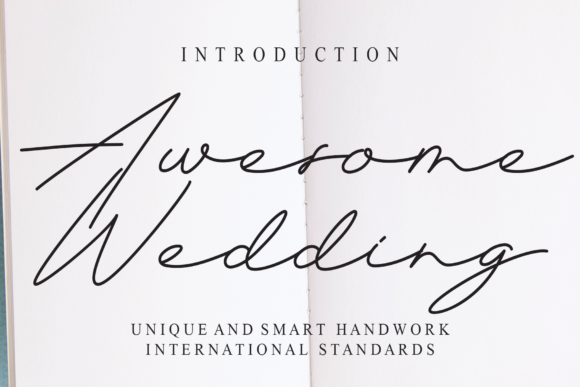 Awesome Wedding: A Premium Script Font for Branding