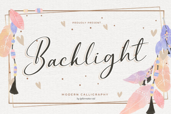 Backlight: A Cute Handwritten Font for Crafters