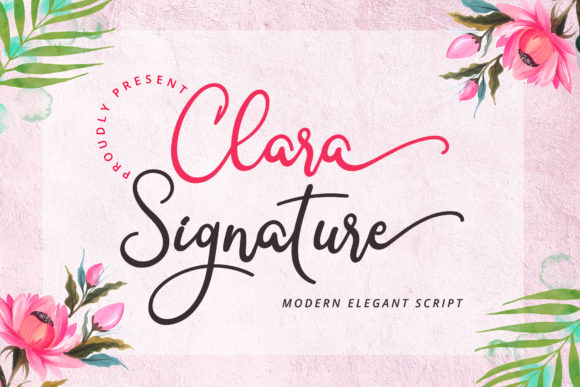 Clara Signature: A Handwritten Font for Editorial Design