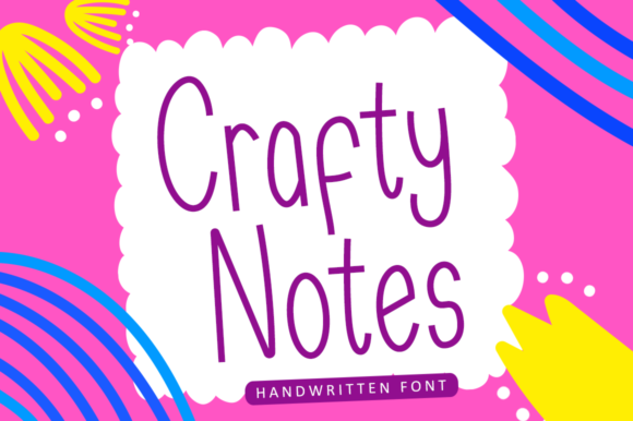 Crafty Notes: A Handwritten Font for Your Brand