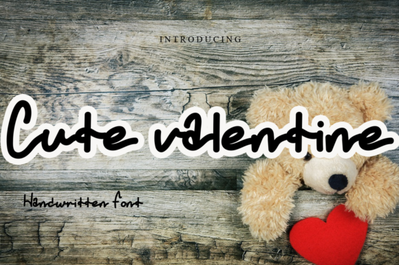 Cute Valentine: A Charming Handwritten Font for Makers