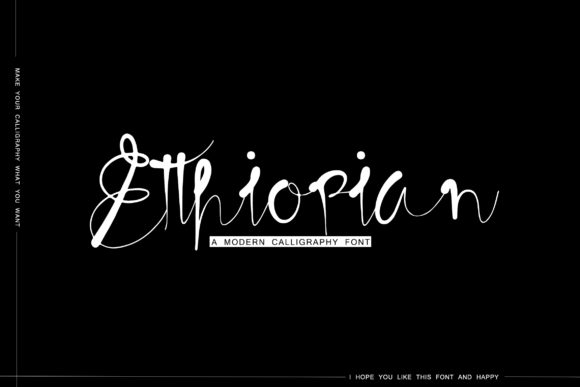 Etthiopian: A Modern Script Font for Brand Identity