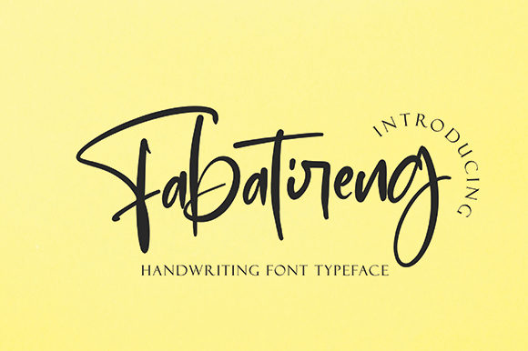 Fabatireng: A Modern Handwritten Font for Branding