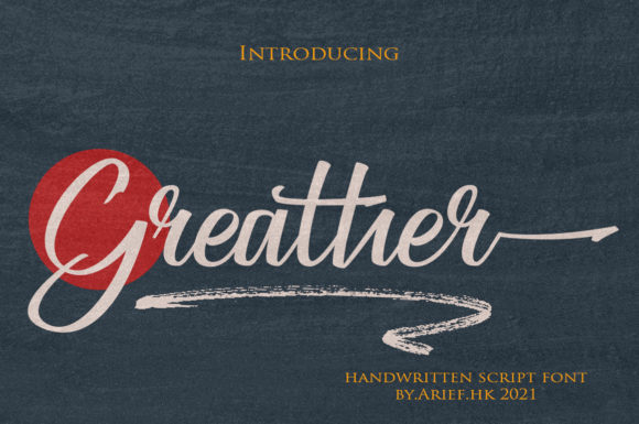 Greather: A Handwritten Font That Elevates Small Business Branding