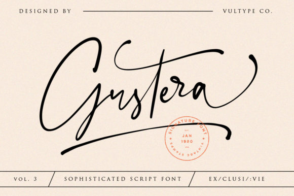 Gustera: A Handwritten Font That Elevates Web Typography
