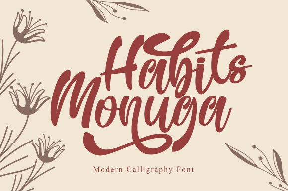 Habits Monuga: A Relaxed Script Font for Web Design