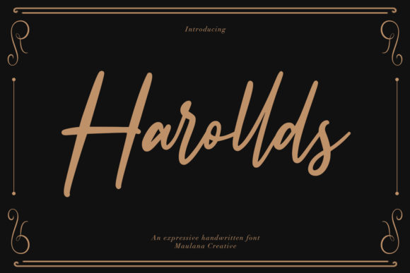 Harollds: An Elegant Script Font for Branding