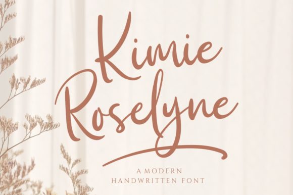 Kimie Roselyne: A Handwritten Font That Elevates Editorial Design