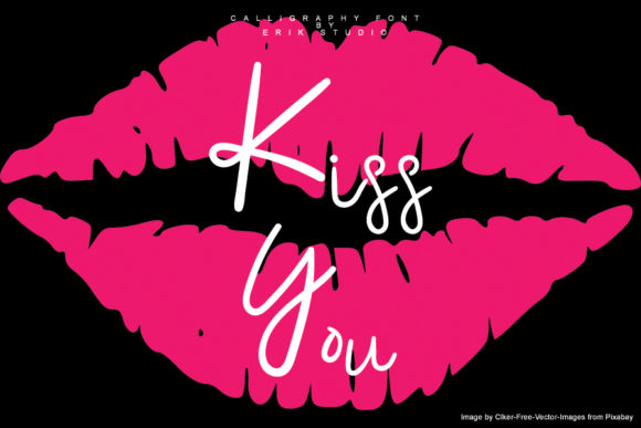 Kiss You: A Handwritten Font for Editorial Design