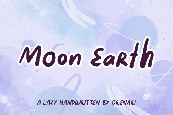 Moon Earth: A Handwritten Font for Makers