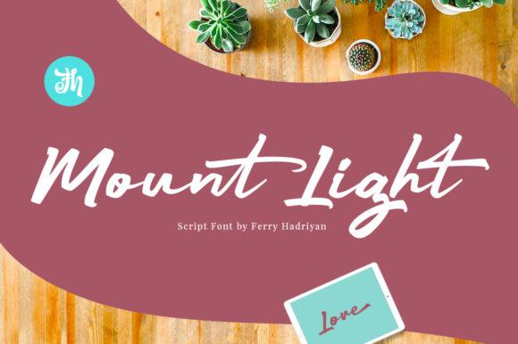 Mount Light: A Handwritten Font for Editorial Design
