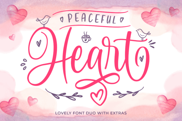 Peaceful Heart: A Calm Script Font for Editorial Design