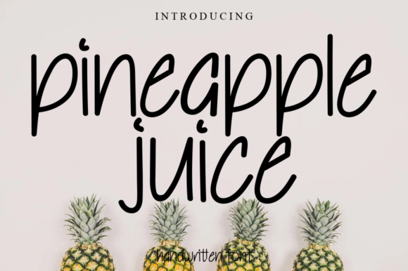 Pineapple Juice: A Fresh Handwritten Font for Web Design