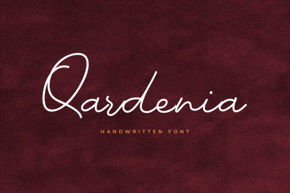 Qardenia: A Refined Script Font for Modern Editorial Design
