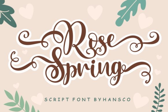 Rose Spring: A Handwritten Font for Campaigns