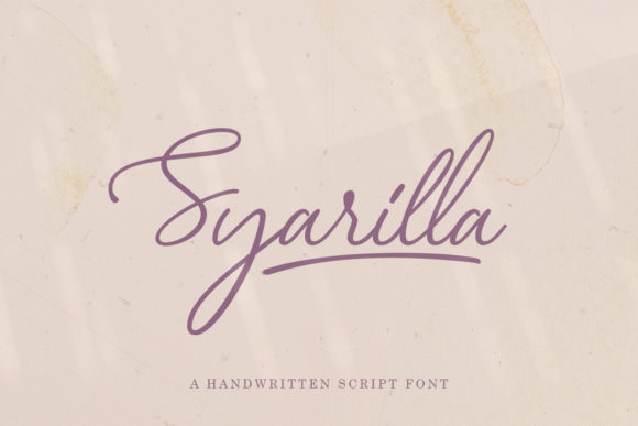 Syarilla: A Handwritten Font for Editorial Elegance