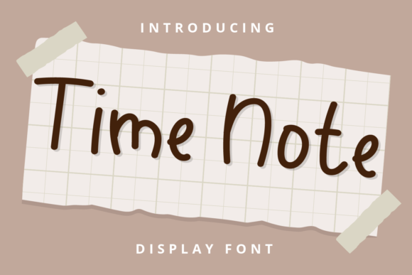 Time Note: A Sweet Handwritten Font for Elegant Editorial Design