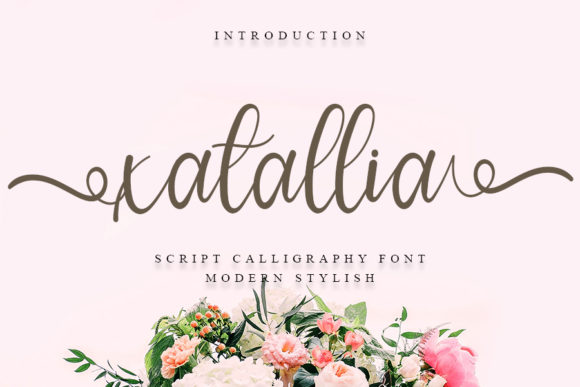 Xatallia: An Elegant Script Font for Editorial Design